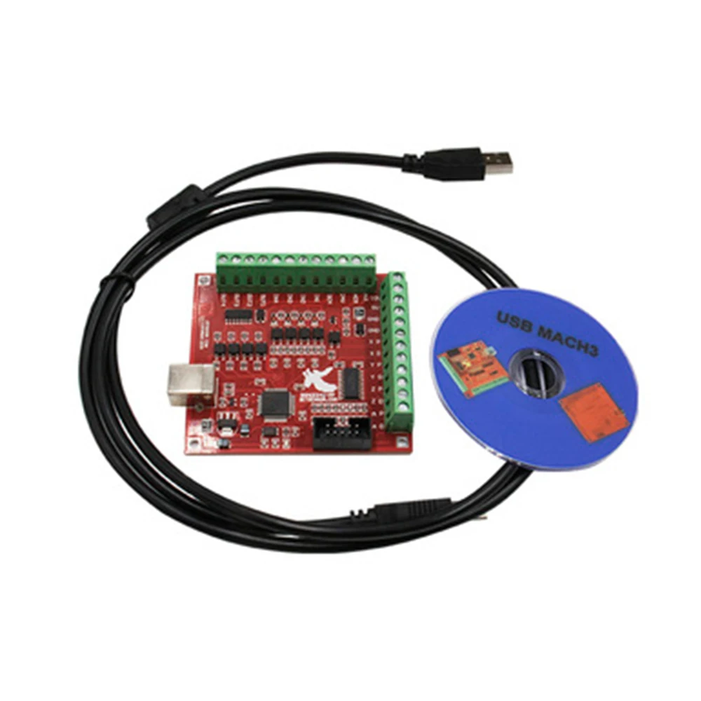 Mach3 Usb Cnc Controller 4 Axis 100Khz - مجموعة من 3 قطع: لوحة MACH3