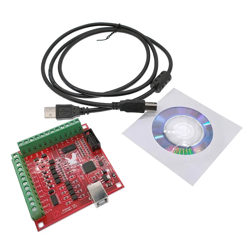 لوحة توصيل خارجية CNC USB MACH - مراجعة Mach3 Usb Cnc Controller 4 Axis 100Khz وسعره