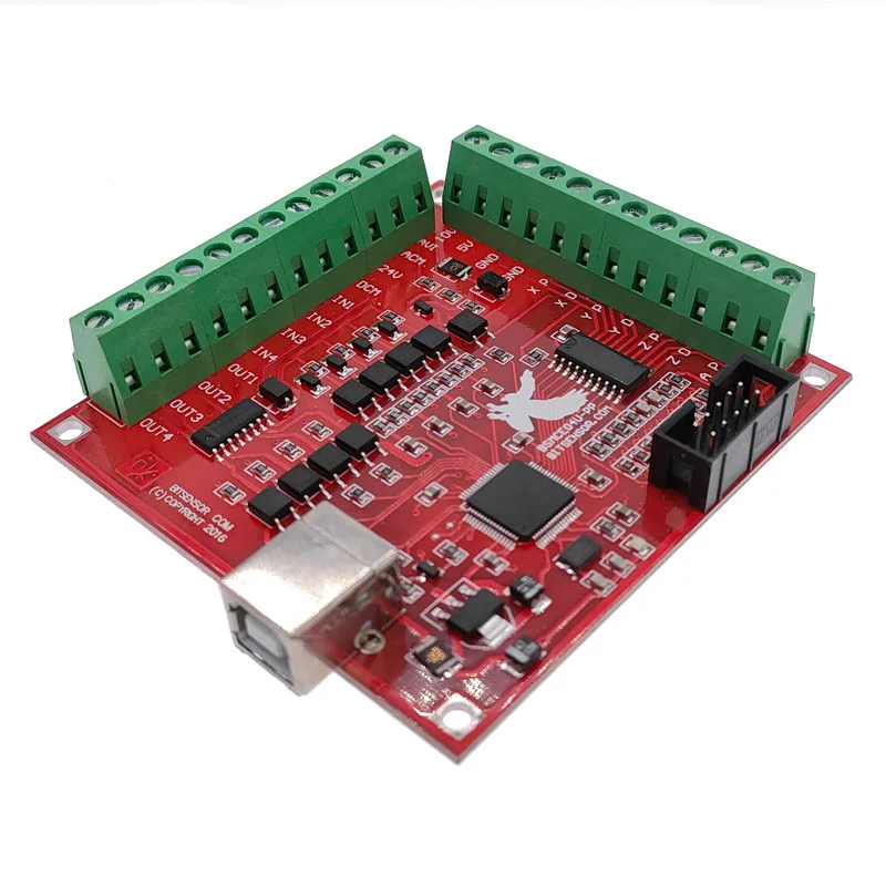 لوحة توصيل خارجية CNC USB MACH - مراجعة Mach3 Usb Cnc Controller 4 Axis 100Khz وسعره